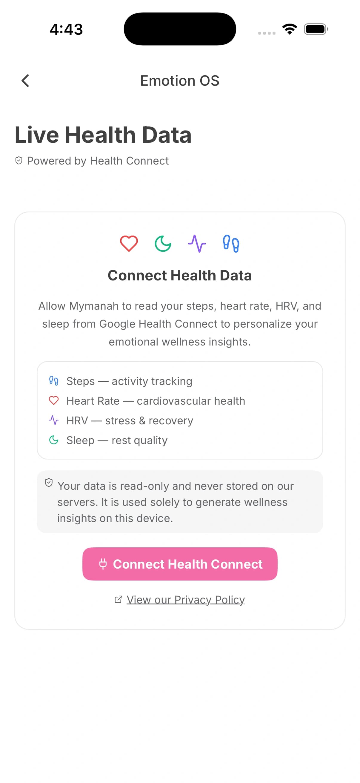 Health Tracker Integration