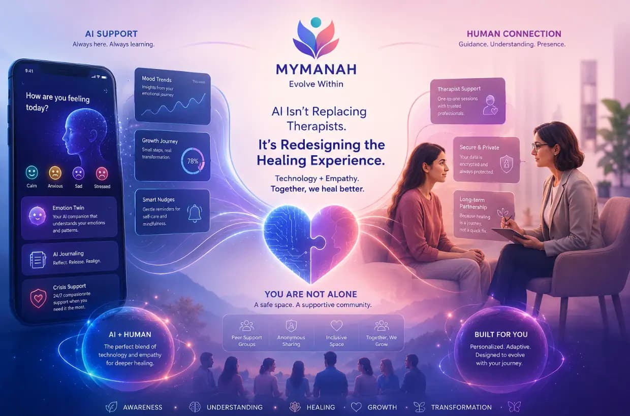 AI Isn’t Replacing Therapists. It’s Redesigning the Healing Experience.