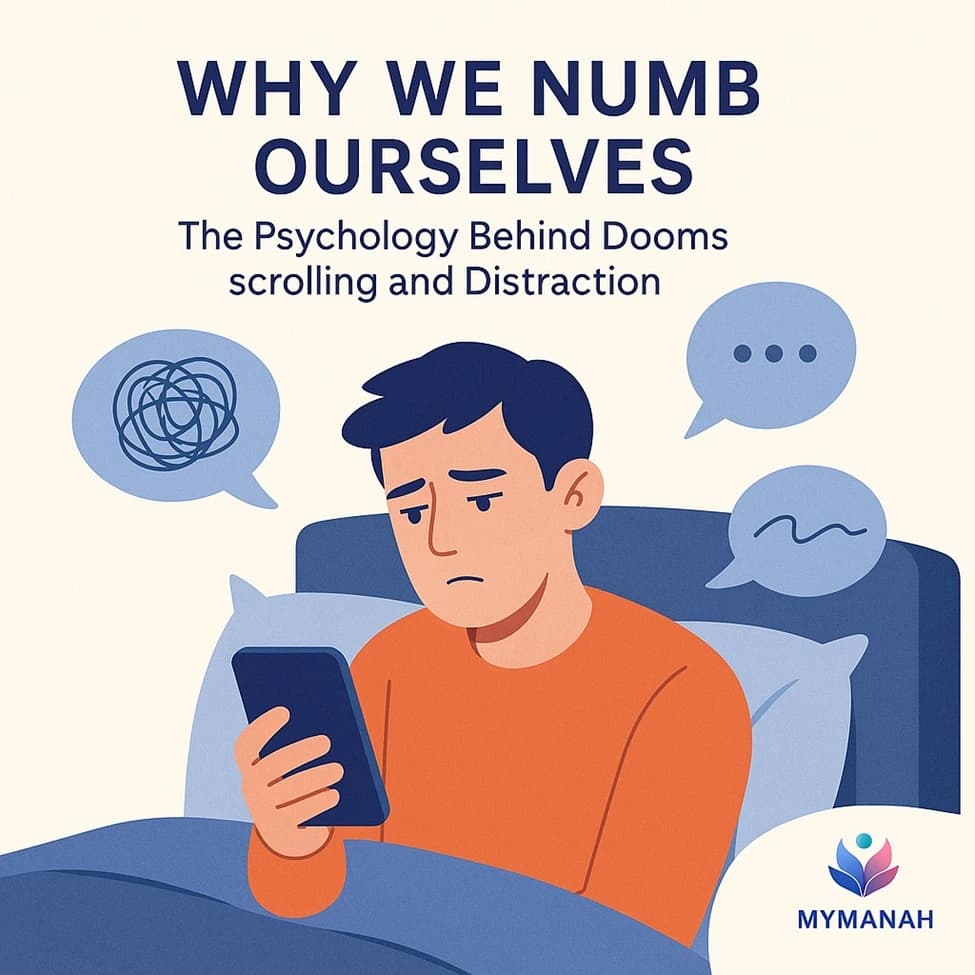 Why We Numb Ourselves — The Psychology Behind Doomscrolling and Distraction